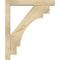 Ekena Millwork Merced Block Rough Sawn Bracket w/ Offset Brace, Douglas Fir, 4"W x 20"D x 24"H BKT0402X20X24MRC05RDF - alternate 3